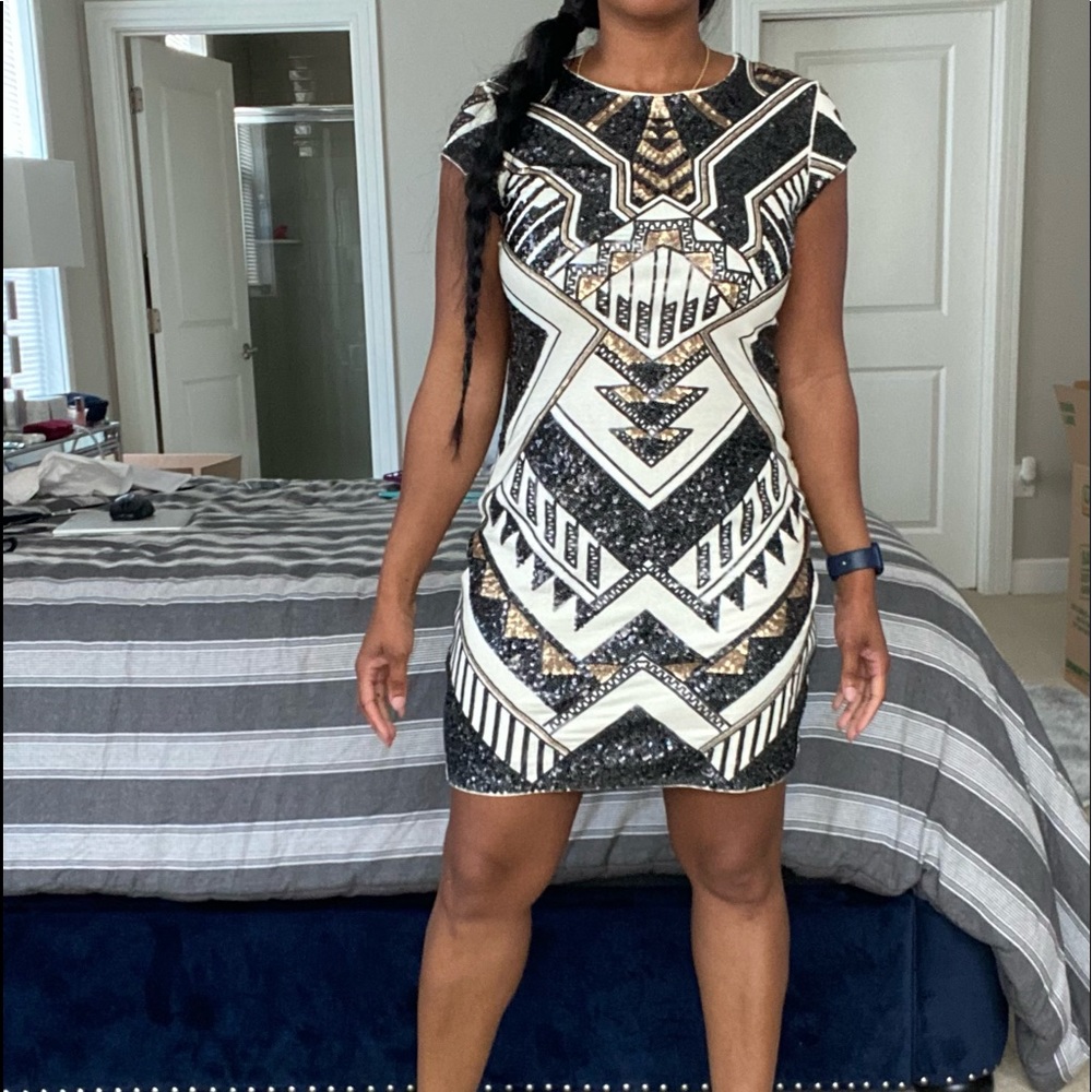 Express sequined dress